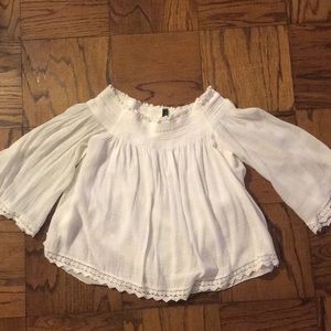 Zara off the shoulder top - size S